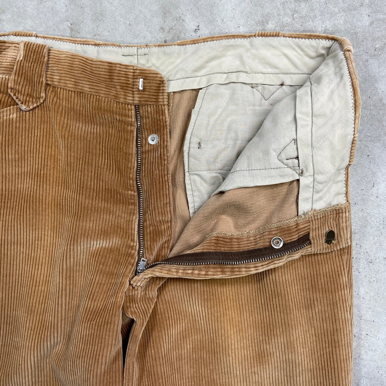 60年代 EP・RO コーデュロイパンツ ユーロ ワイド 太畝 メンズW34相当