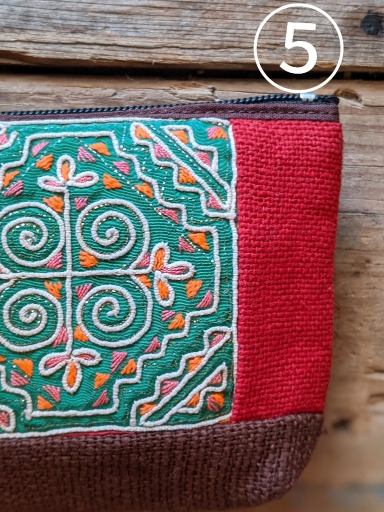 最終価格タイ、モン族の刺繍財布 ピンク - 通販 - comfaguajiraepss.com.co