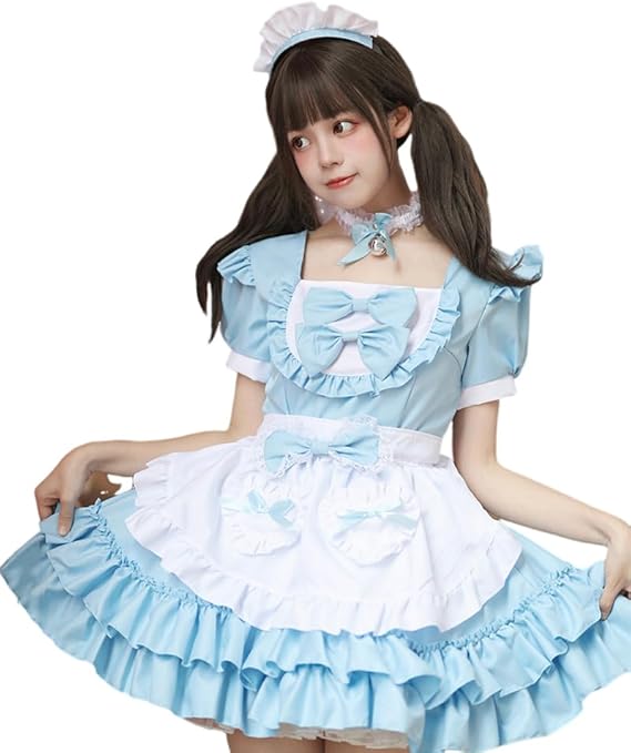AOTYP] メイド服 メイドコスプレ コンカフェ メイド ショート丈 可愛い