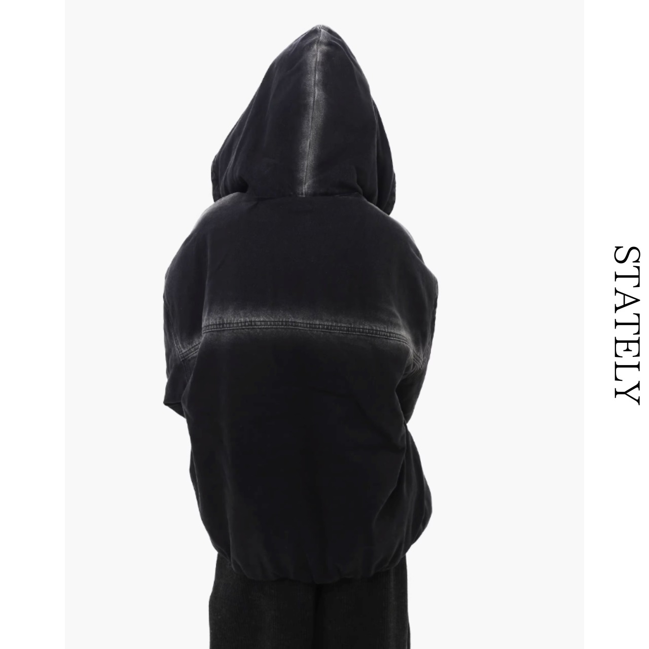 Unisex Washed Denim フーディZip Jacket_O06・画像2