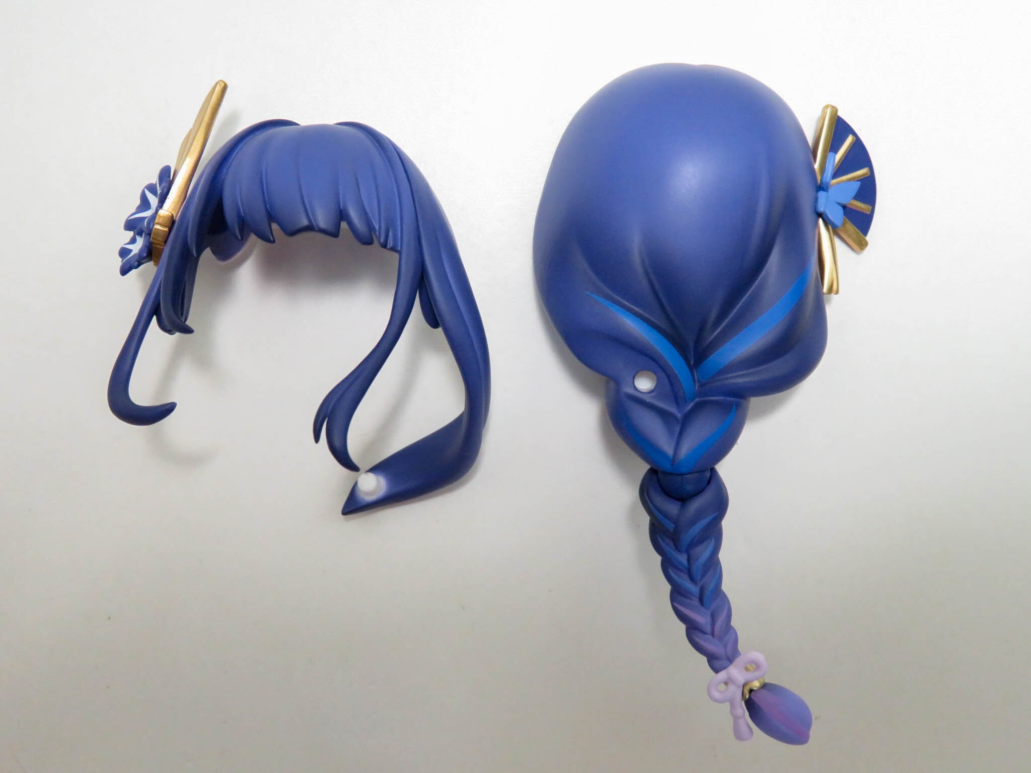 再入荷【2660】 雷電将軍 髪パーツ ポニーテール ねんどろいど