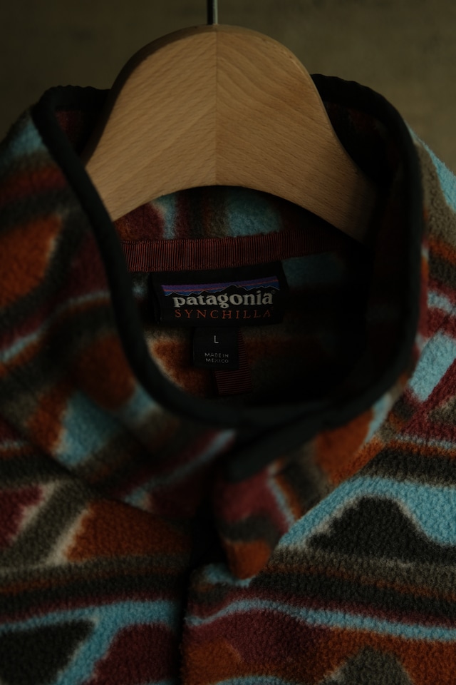 Utah/"patagonia" synchilla fleece snap tee pullover/Delta