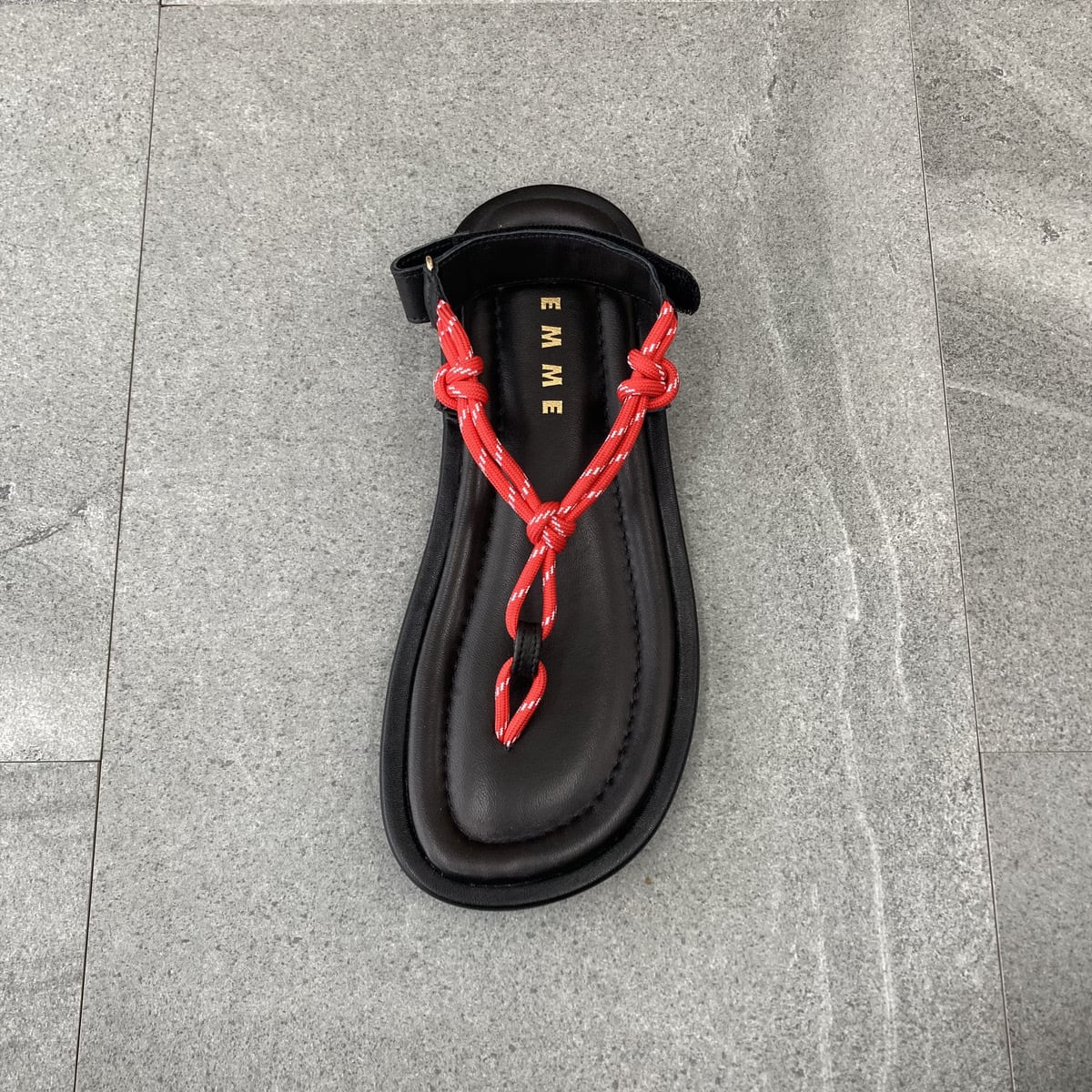 REMME｜トングサンダル バックストラップ ZH-25S036-RO REMME｜トングサンダル SANDAL バックストラップ パラコード ZH