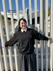 男女兼用　クルーネックプルオーバー LEONoriginal　ブラック　S〜XXL　