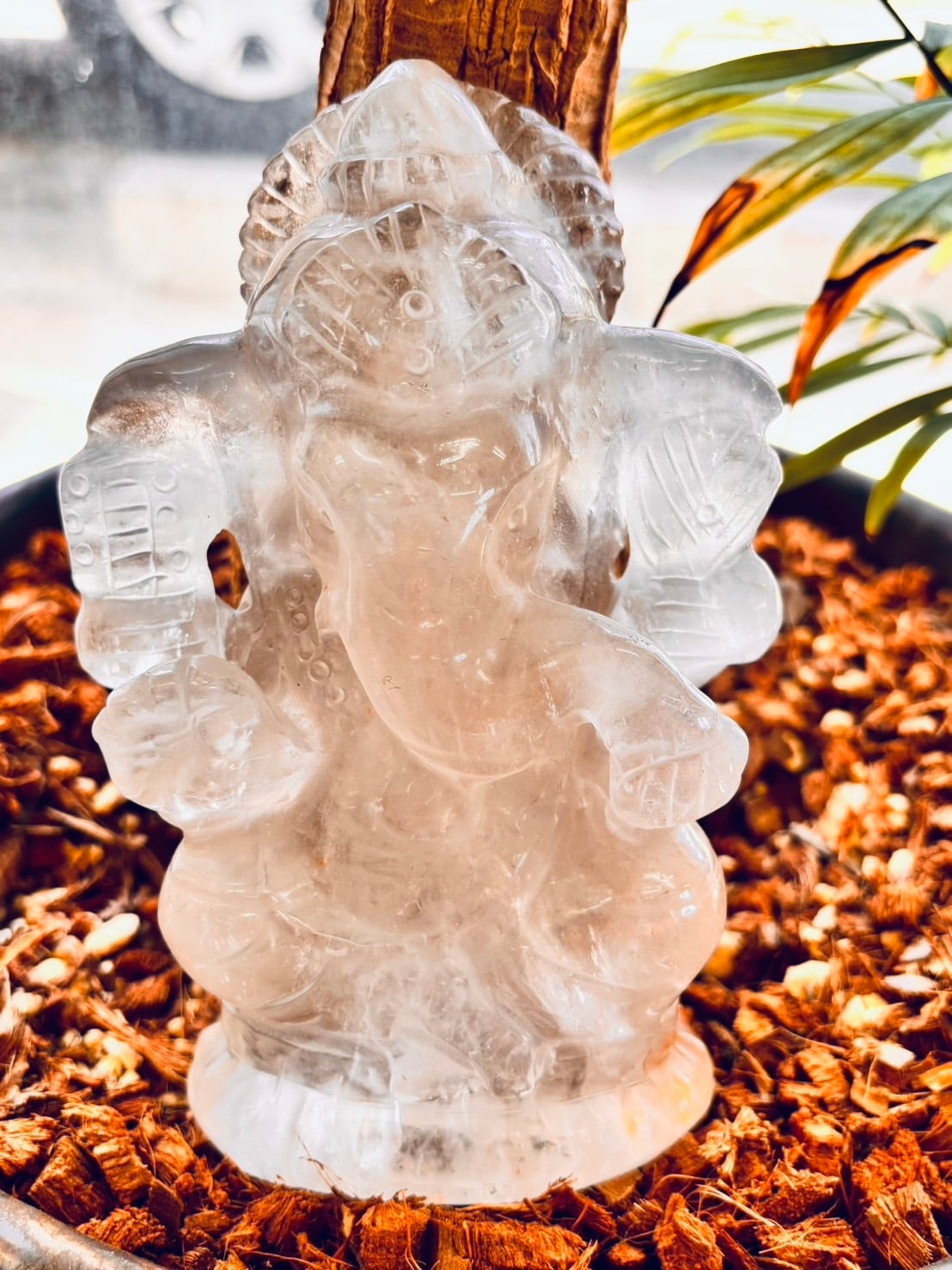 ガネーシャ 乳白水晶 | Amour 贈