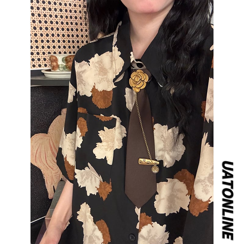 UATONLINEシリーズ】☆シャツ☆ ユニセックス ネクタイ付きシャツ