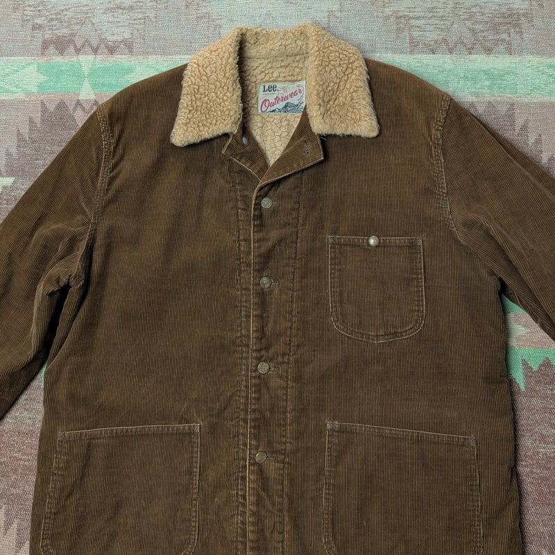 70s Lee Sherpa-Lined Brown Corduroy Chore Jacket | Wonder Wear