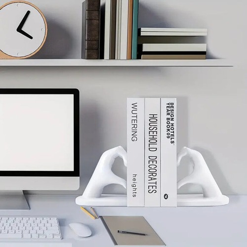 ハート ブックエンド ブックスタンド ２個セット ３色 本棚 収納 書斎 カフェ 装飾 おしゃれ 北欧