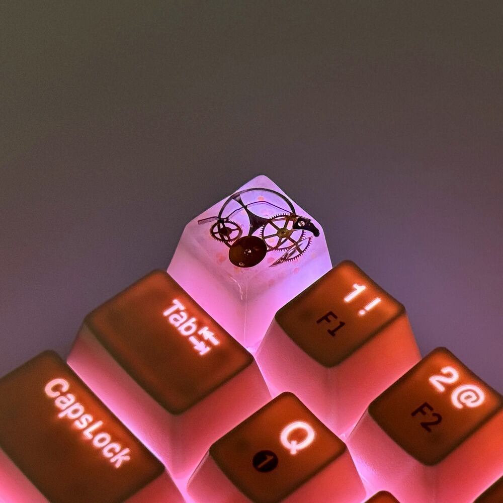 スチームパンク キーキャップ キーキャップ/Keycap】スチームパンク（白・蓄光）/Steampunk (White
