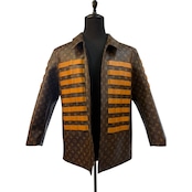 【LOUIS VUITTON】 ルイヴィトン×NIGO モノグラム総柄ミリタリージャケット