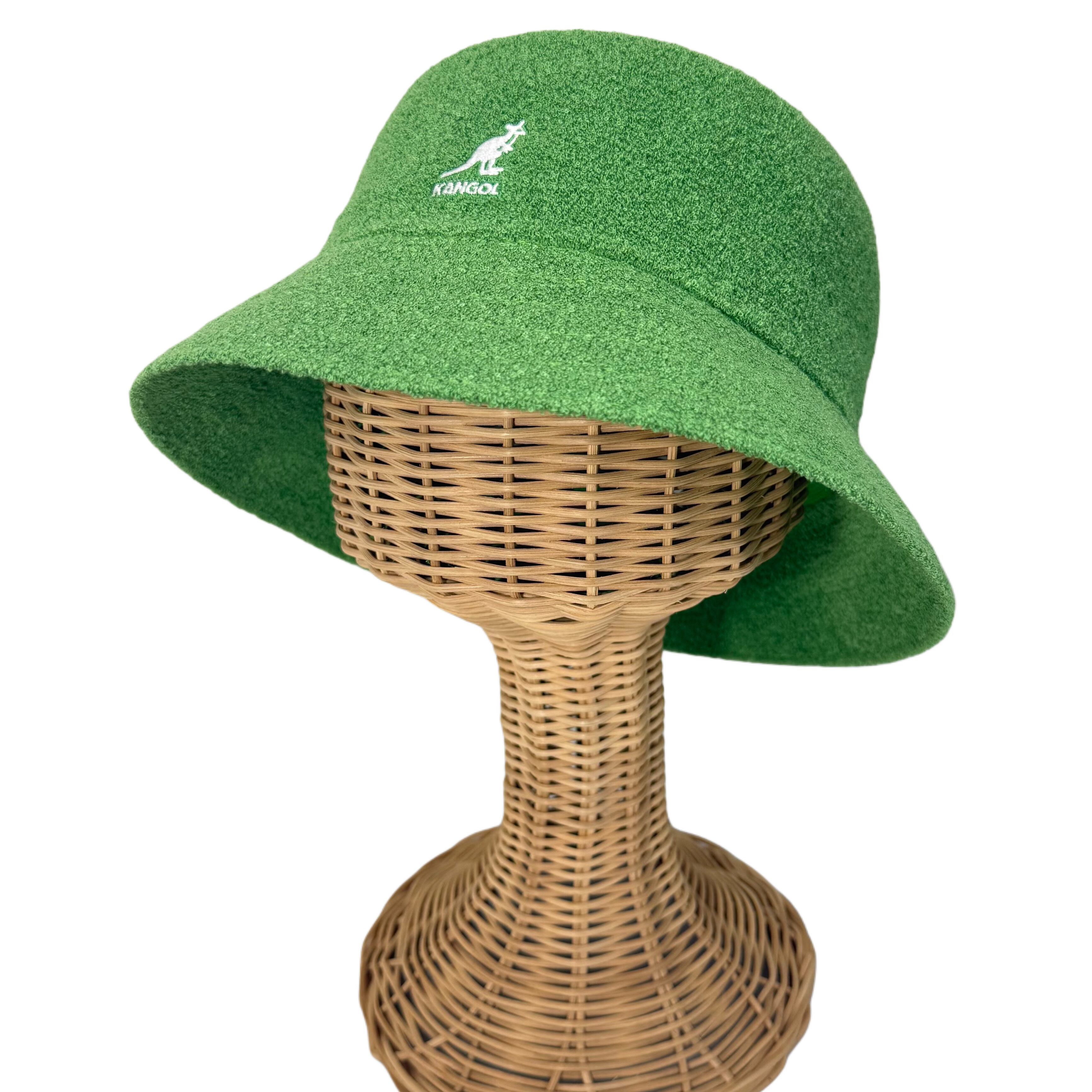 GADORO KANGOL ニットバケットハット 黒緑 FMA グリーン KANGOL GADORO Bucket Hat - BLACK × GREEN