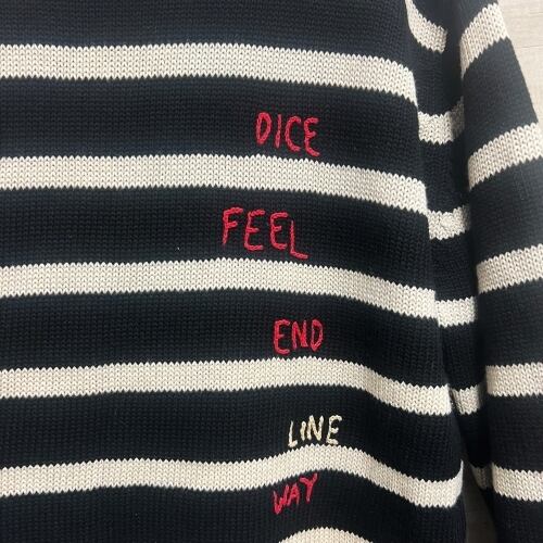 Porter Classic ポータークラシック HAND WORK CREW NECK WOOL KNIT 