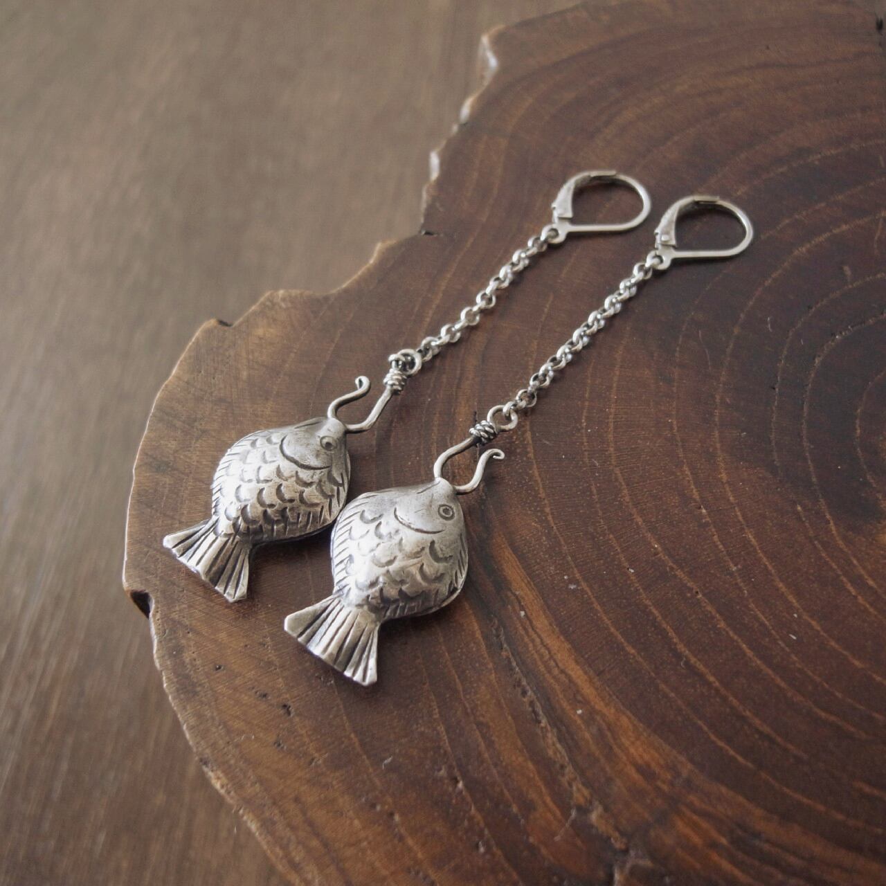 デザインピアス(石無し） | GINNOMICHI (ぎんのみち) 銀のハンドメイド