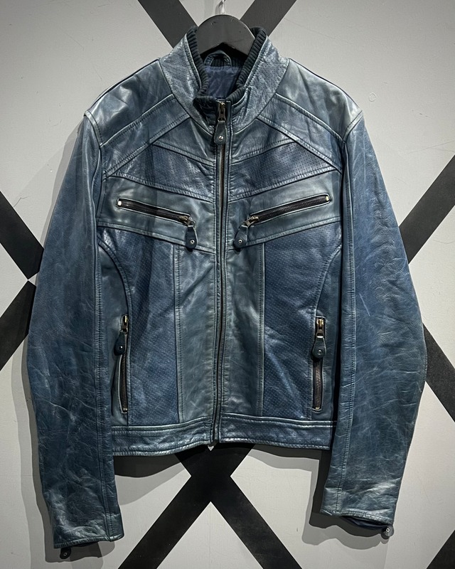 【X VINTAGE】Punching Switching Vintage Riders Jacket