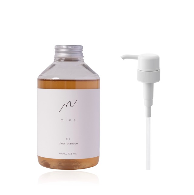 mineクリアシャンプー01 400mL ポンプ付き