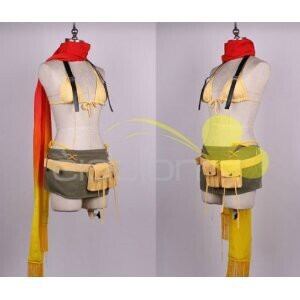 K2323 FF10ファイナルファンタジーX リュック Rikku 風 コスプレ衣装