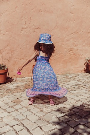Louise Misha / Marceline Dress - Blue Capri Cove