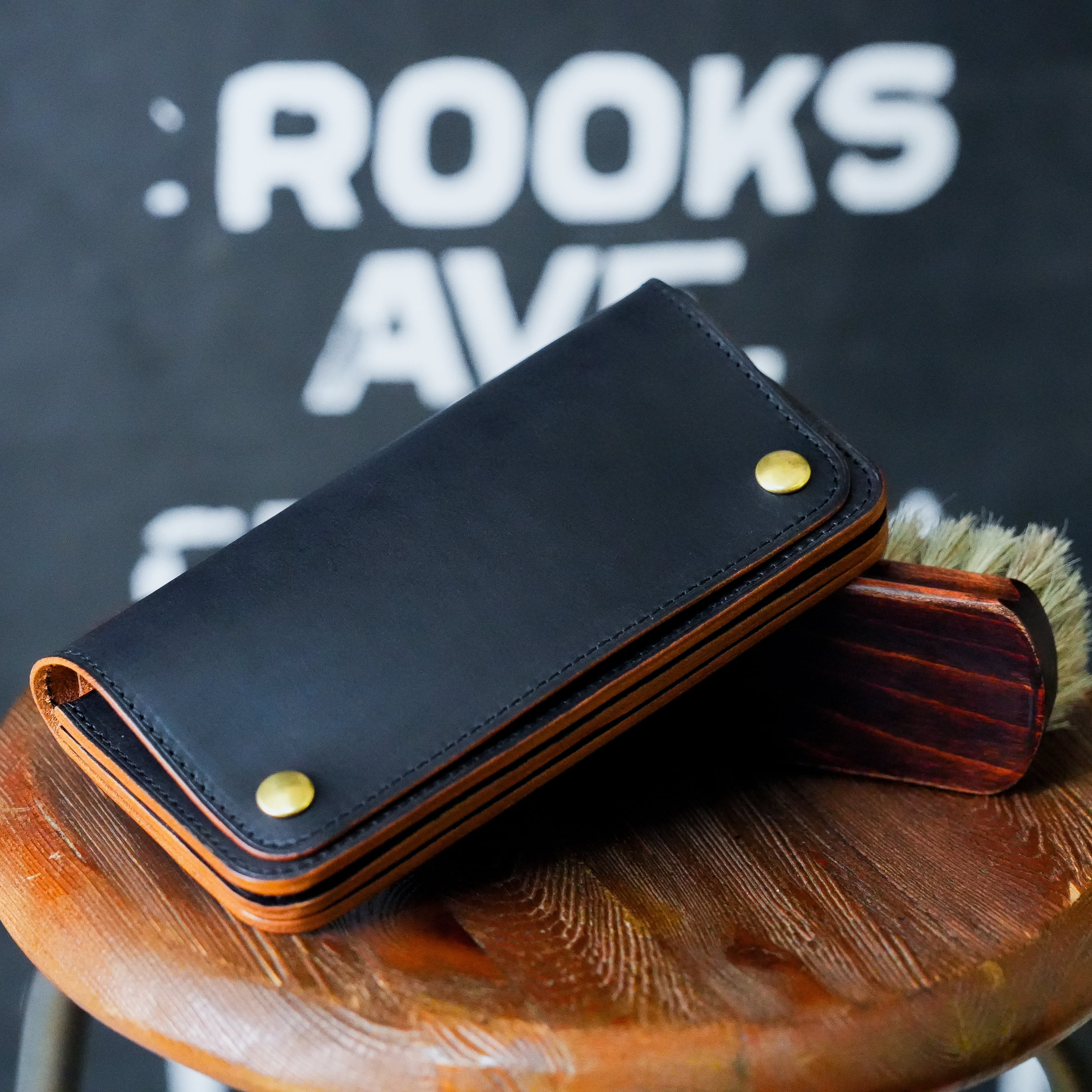ロング トラッカーウォレット Long Tracker Wallet < 茶芯レザー