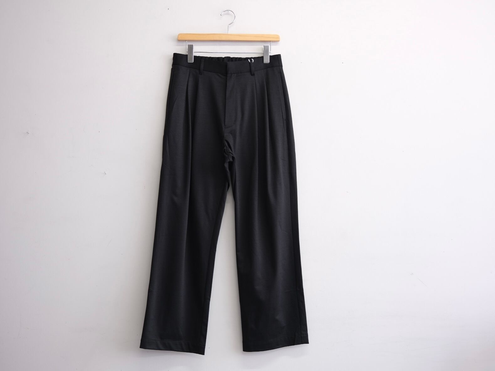 KANEMASAPHIL” 36G Wool Trousers Black” | Lapel online store