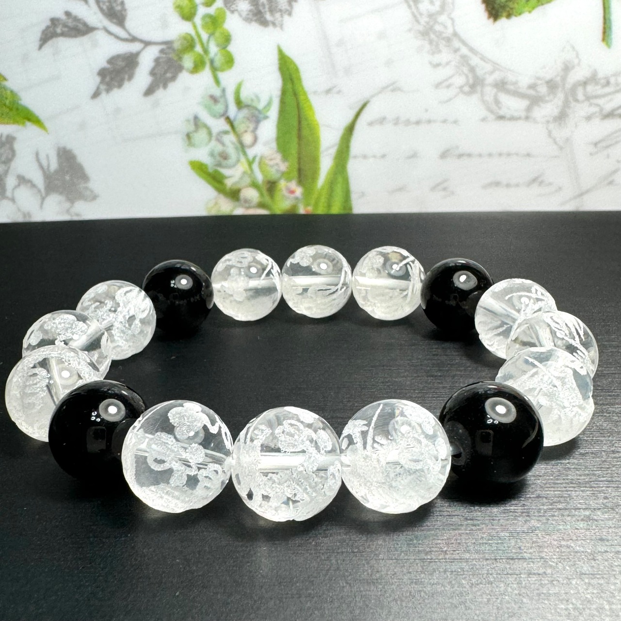 ⭐︎【天然】タイチンルチルクオーツ ブレスレット 9mm 心地よかっ 