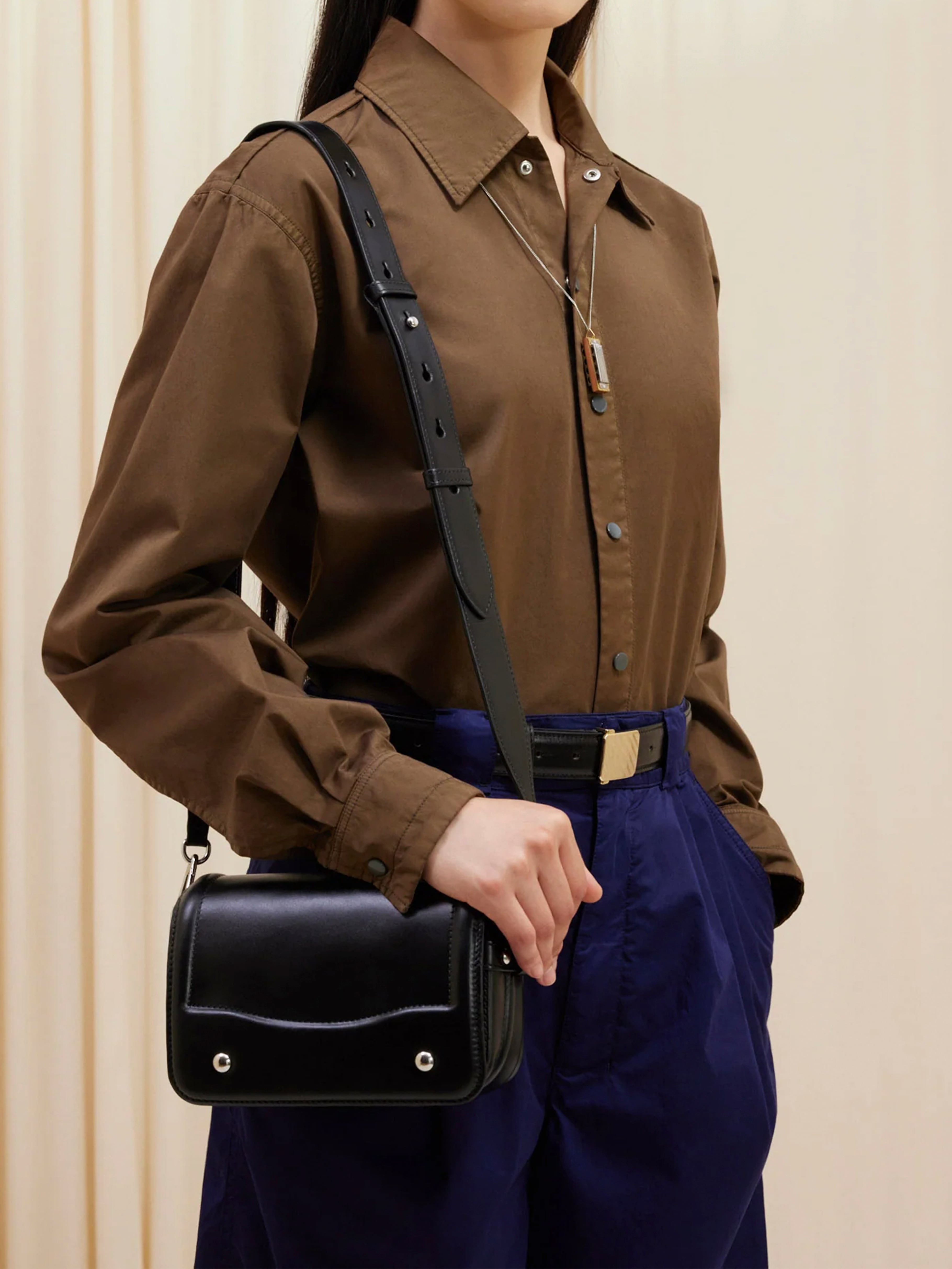 LEMAIRE RANSEL MINI SATCHEL BLACK BG0056 LL0016 | BEST PACKING STORE 