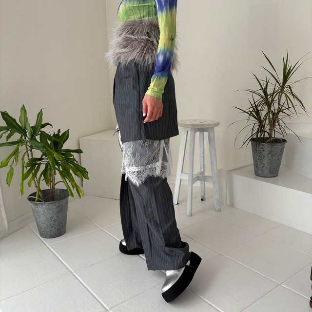 3-Way Striped Tuck Pants_LN03584