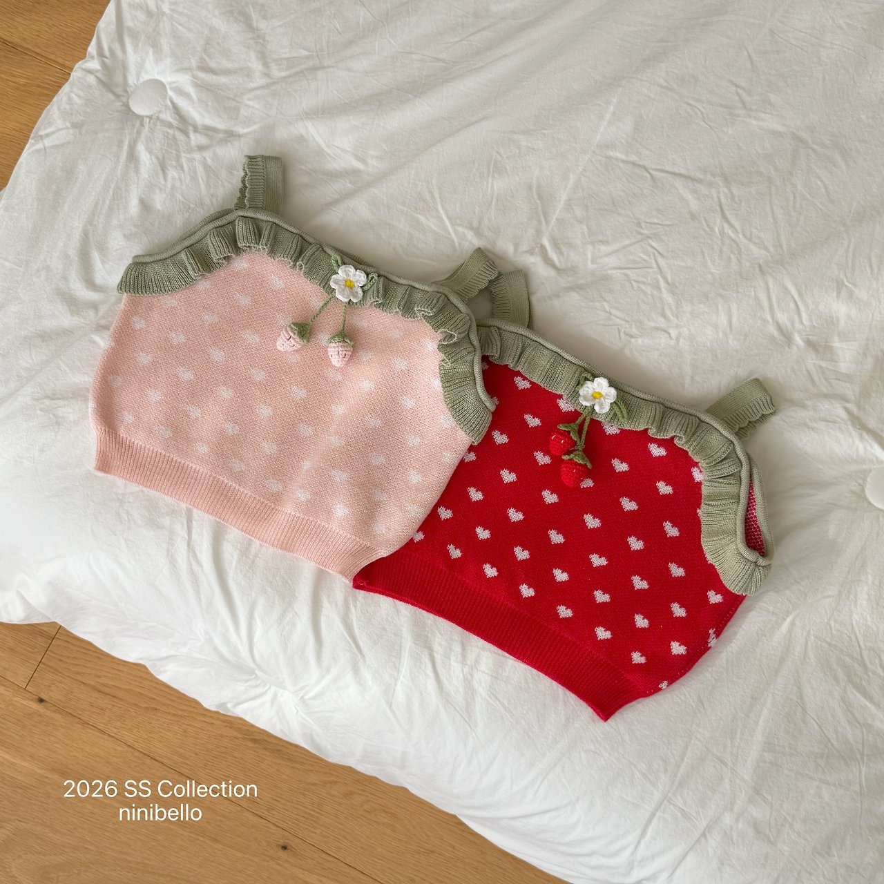 [ninibello] Heartberry sweaters / [니니벨로] 하트베리니트