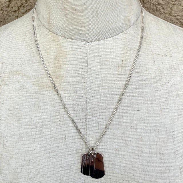 SILVER925 PLATE TOP NECKLACE /シルバー/ネックレス 