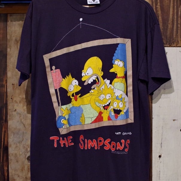 90年代 ISLANDER THE SIMPSONS シンプソンズ ノースリーブ タンクトップ キャラクタープリントTシャツ メンズL ヴィンテージ /eaa347524