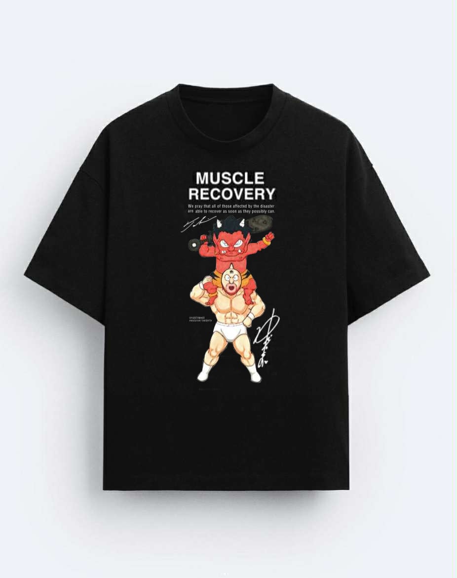 瀧下和之×ゆでたまごコラボチャリティTシャツ（黒生地にフルカラー