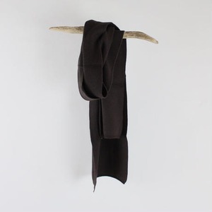 2colors-soft kiss skinny knit scarf