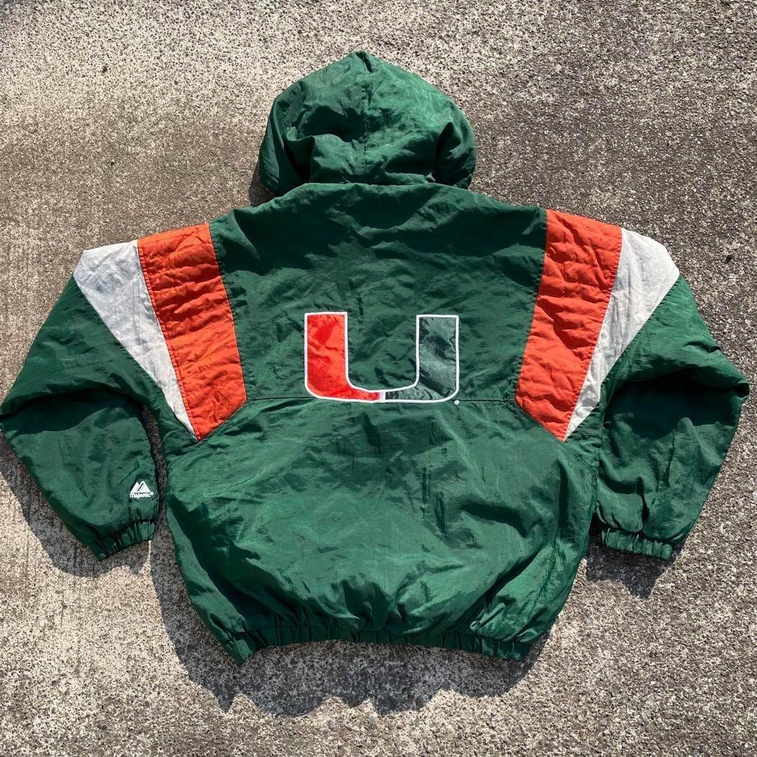 【Lサイズ】Majestic × MIAMI マイアミ大学 ボックスシルエット 古着 アノラック