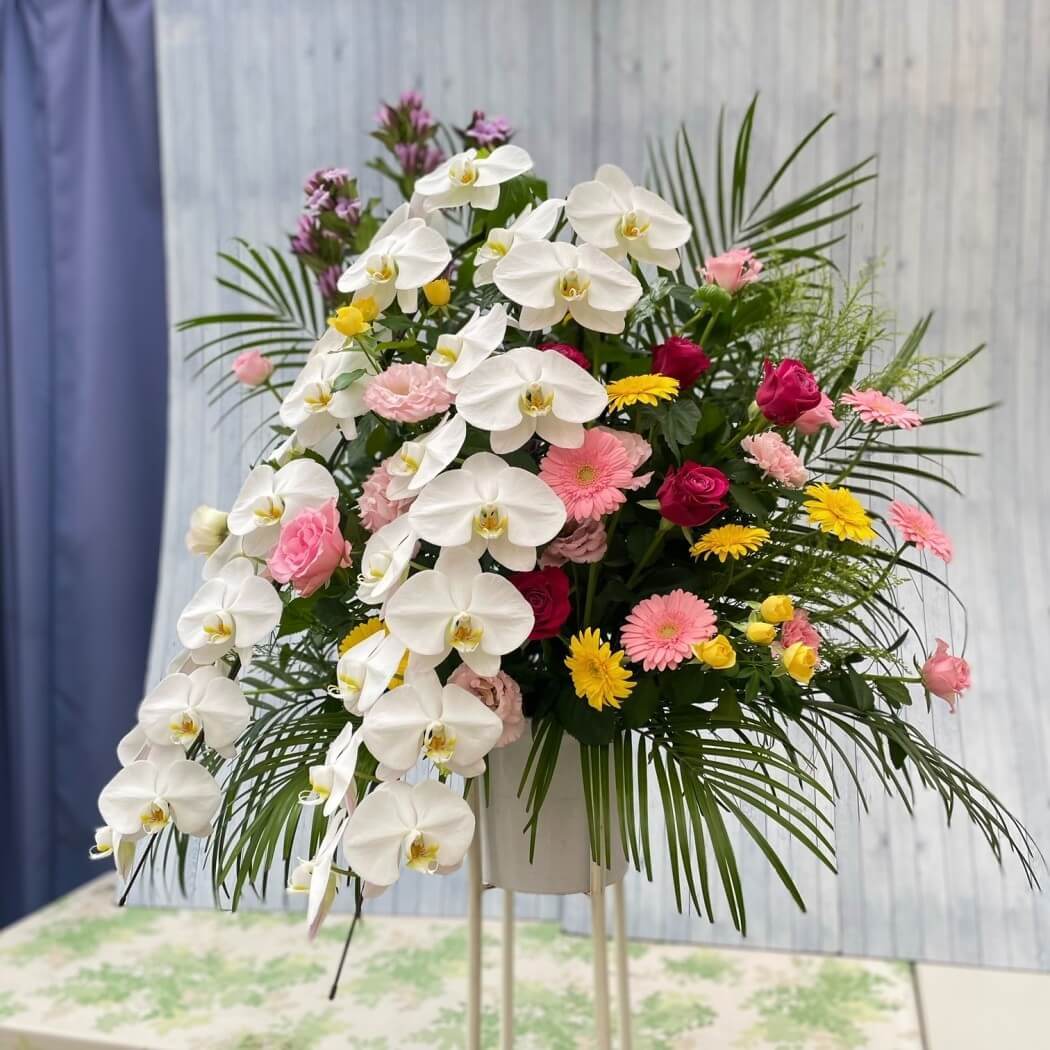 胡蝶蘭で魅せるお祝いスタンド【st0011】 | 花you 胡蝶蘭で魅せるお祝いスタンド【st0011】 | 花you
