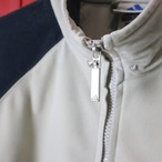 90s adidas ベロアトラックジャケット ラグラン 黒×ベージュ アディダス