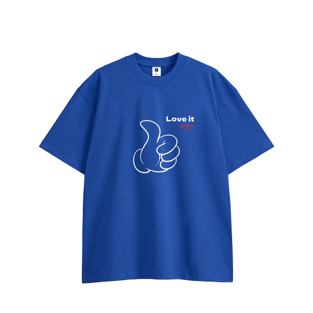 RAVIT THREE SEVEN オーバーサイズ コットンTシャツ "シンプルシルエット"