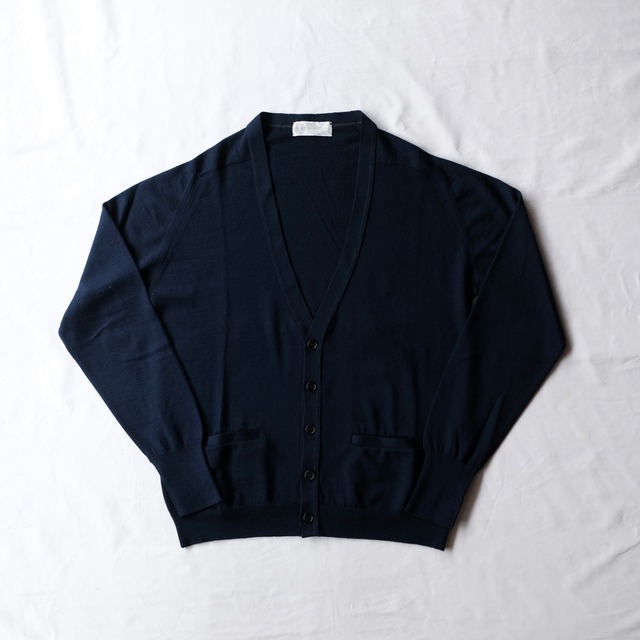 JOHN SMEDLEY 80s OLD MODEL SADDLE SHOULDER CARDIGAN