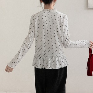 frill-neck panel-design top　J00433