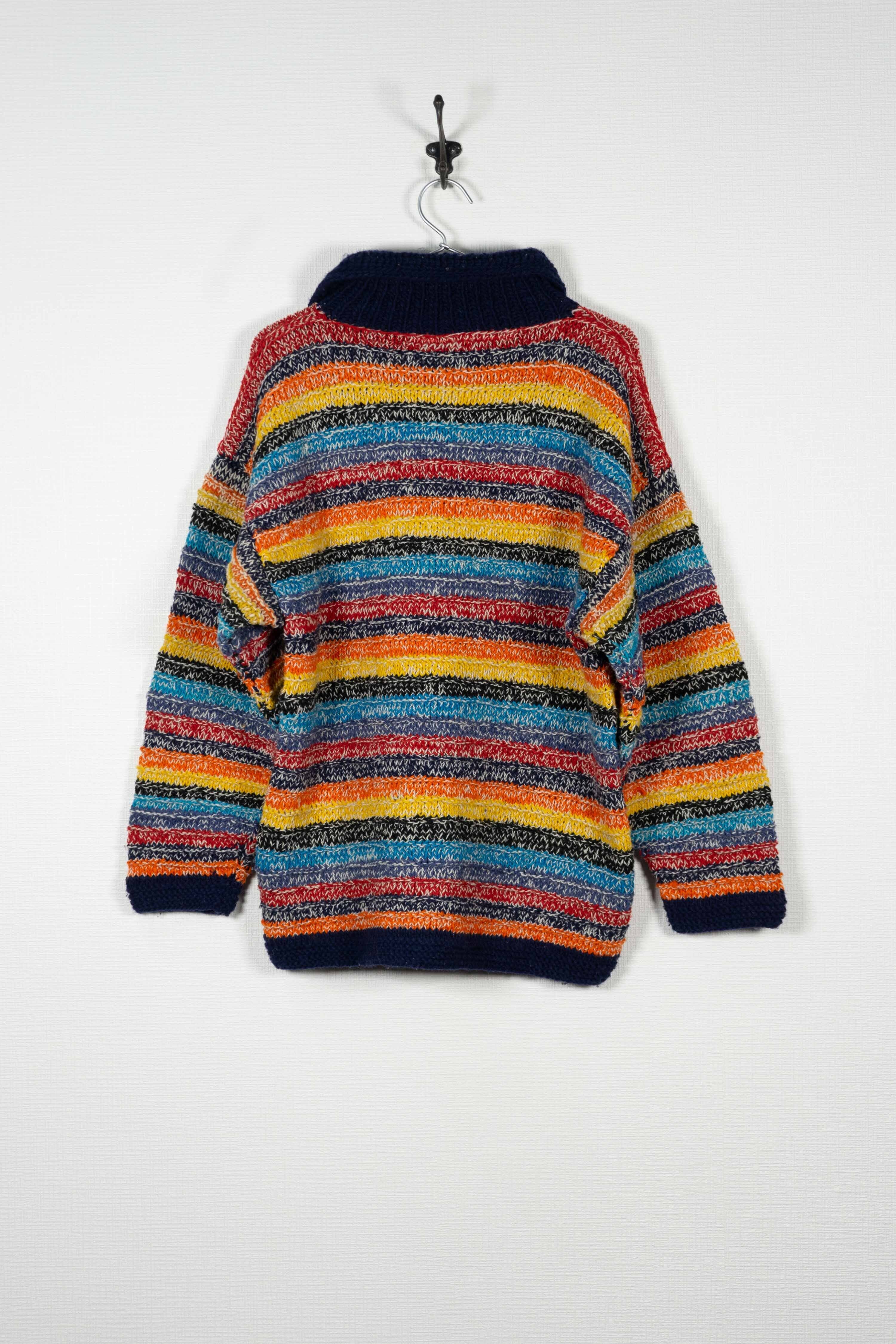 HAND KNIT Artesanias Indigenas ECUADOR Knit Sweater Men's L
