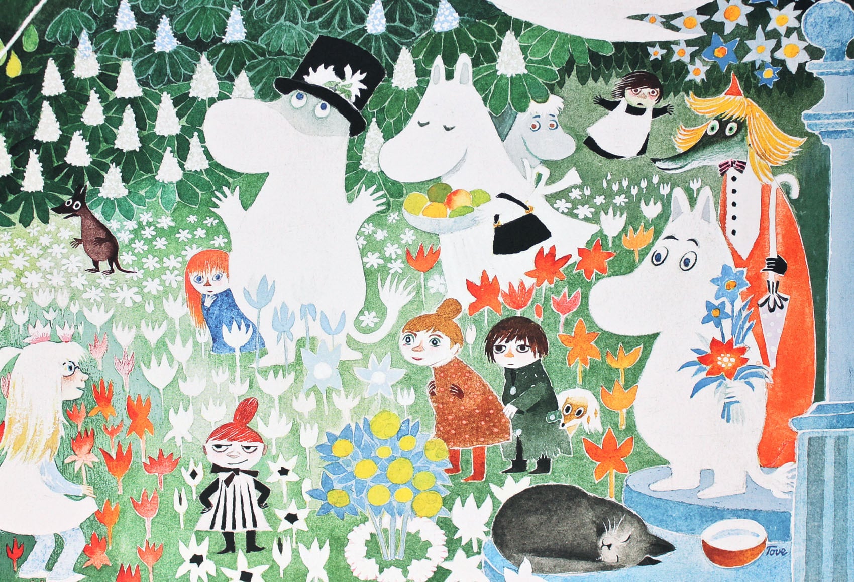 ムーミン 北欧 Putinki「デンジャラスジャーニー」送料無料 フレーム 展示用フック付アートポスター 絵画 インテリア アート