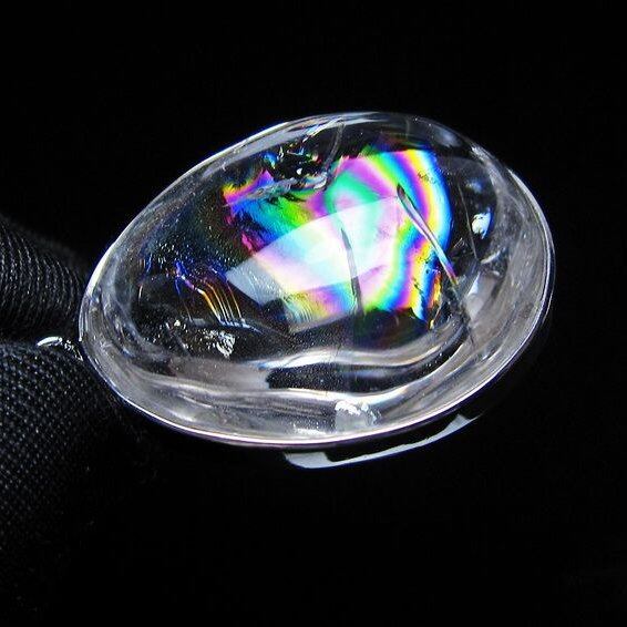 アイリスクォーツ 水晶 ペンダント 虹入り おまかせ便 一点物 112-14201