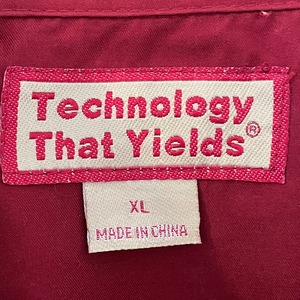 【Technology That Yields】刺繍ロゴ スウィングトップ ブルゾン ジャンパー ジャケット XL ビッグサイズ バーバリーチェック US古着