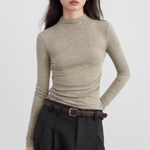 Bi-pocket lyocell wool knit base layer top(SN209)