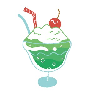 岩木山クリームソーダ