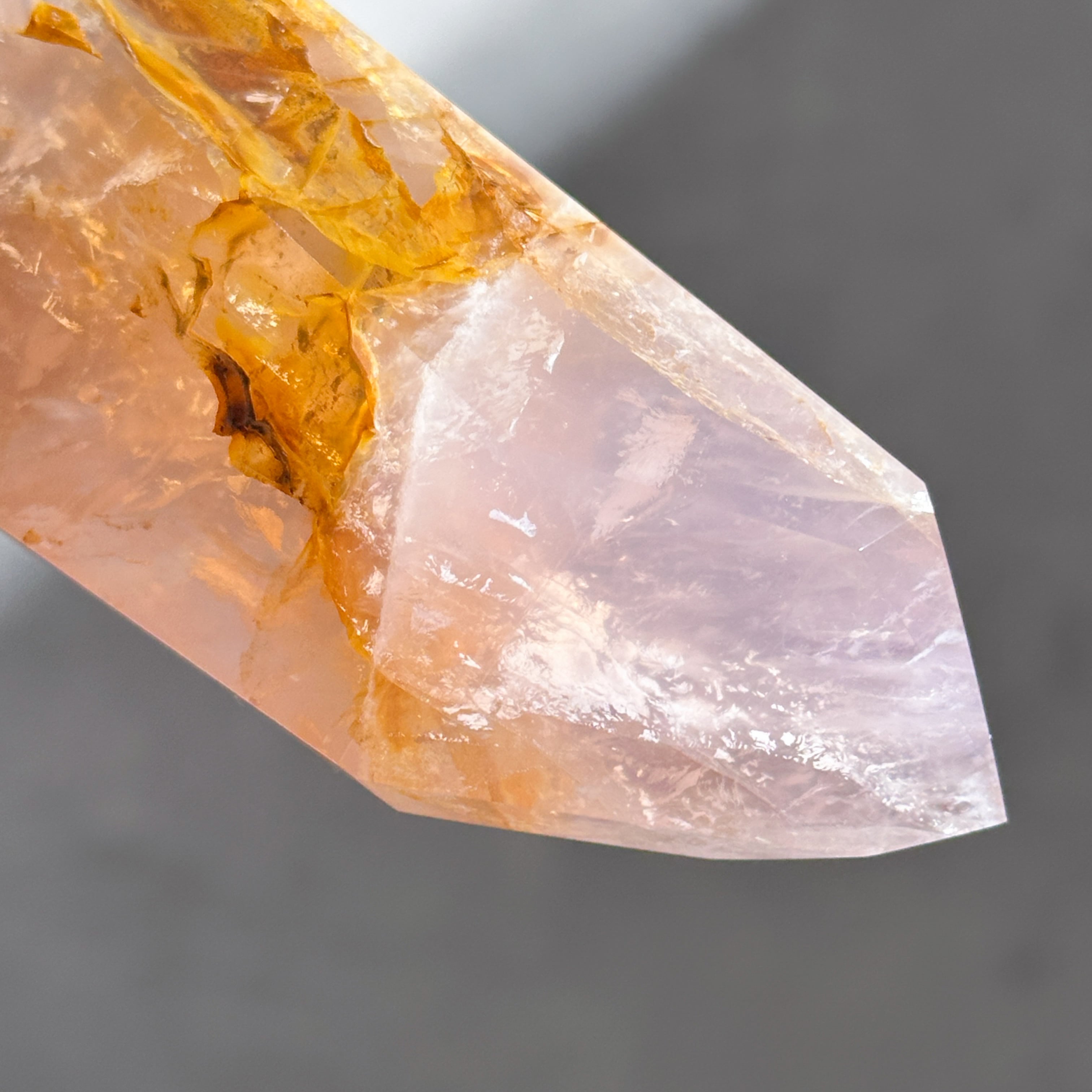 ローズクォーツ×ゴールデンヒーラー タワー92◇ Rose Quartz x Golden