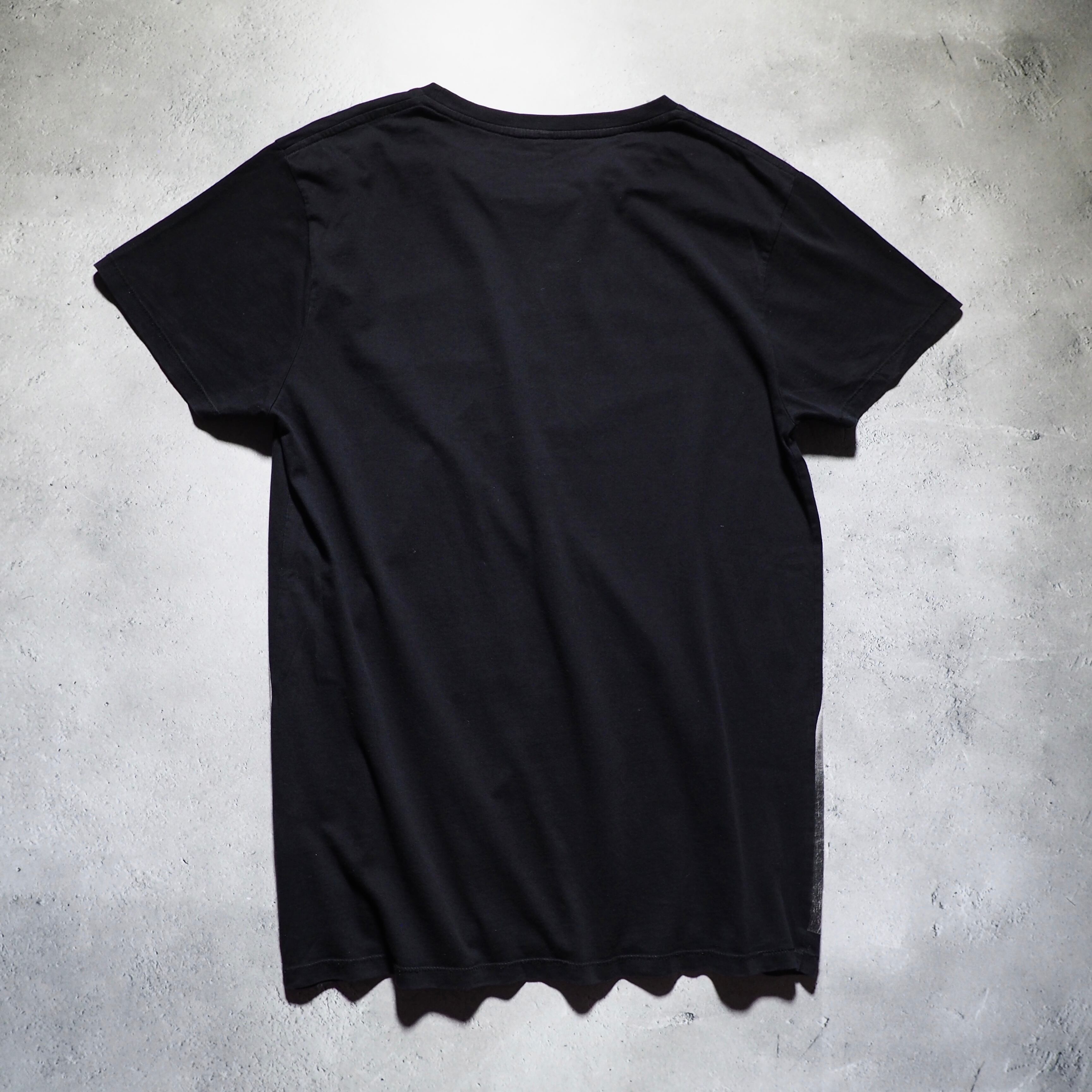 ” SIXPACK FRANCE ” Hand printed Black SS Tee