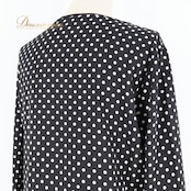 フラメンコ 衣装 2点 セット まとめ売り トップス ブラウス ボウタイ 水玉 ドット レッスン 練習着 発表会 小物 飾り 装飾 伸縮 フリル 軽い ダンス ブラック系 ホワイト系 Mサイズ ストレッチ 可愛い おしゃれ ステージ衣装