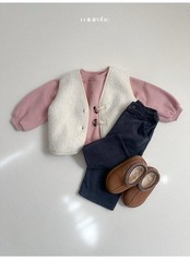 〖取寄〗韓国子供服 / 26winter / minirobe / ラグランラウンドトレーナー / キッズ *S~XL*