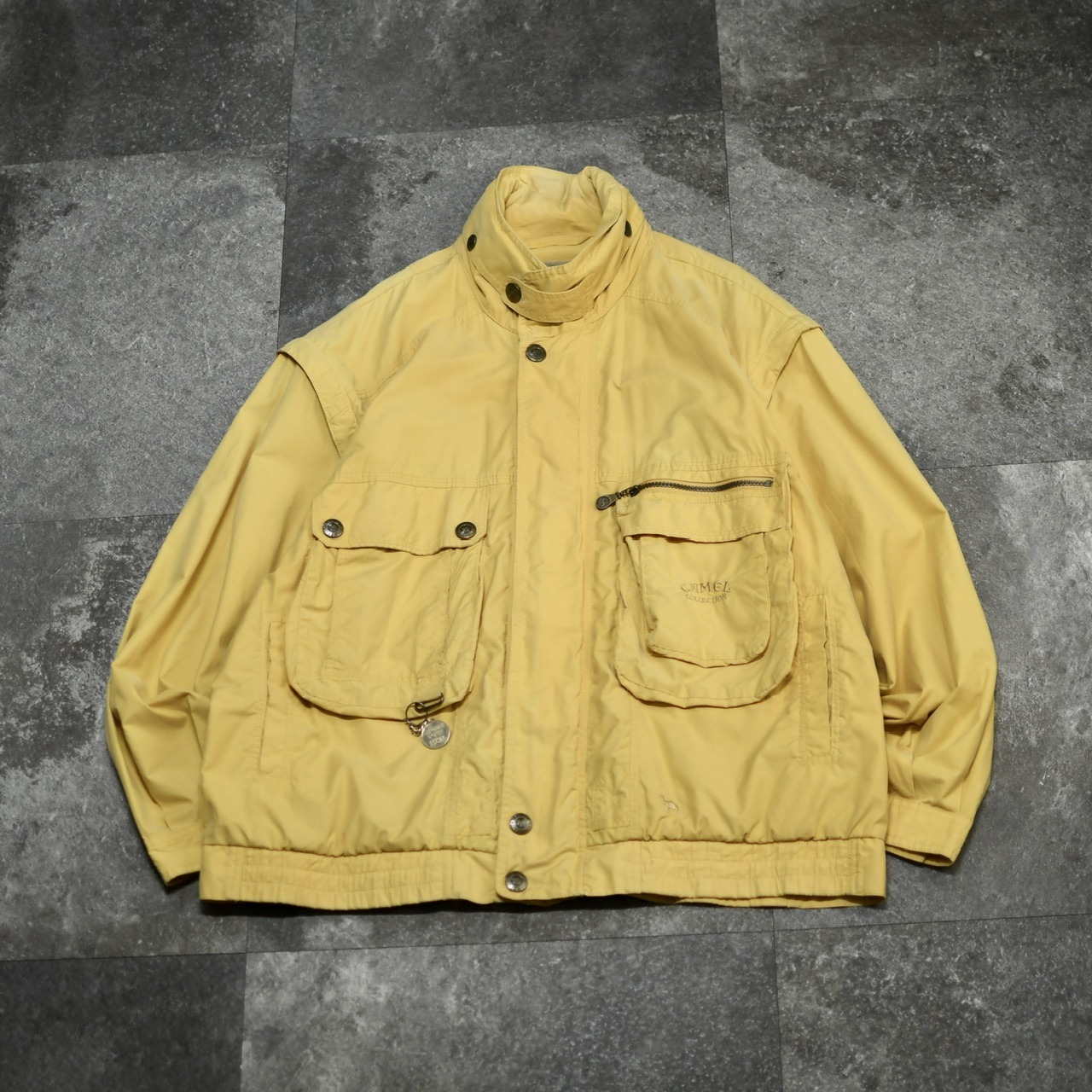 CAMEL smooth convertible blouson