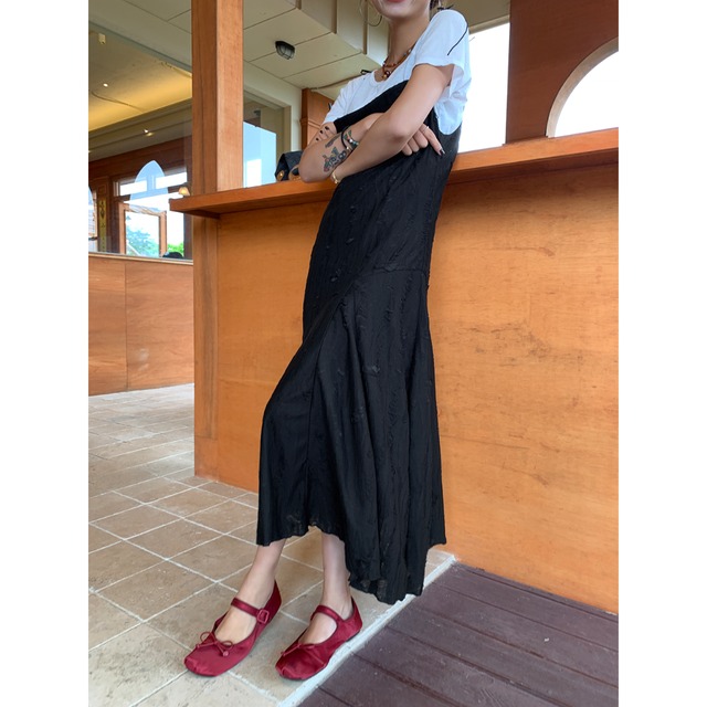 shoulder strap cami onepiece　S0897