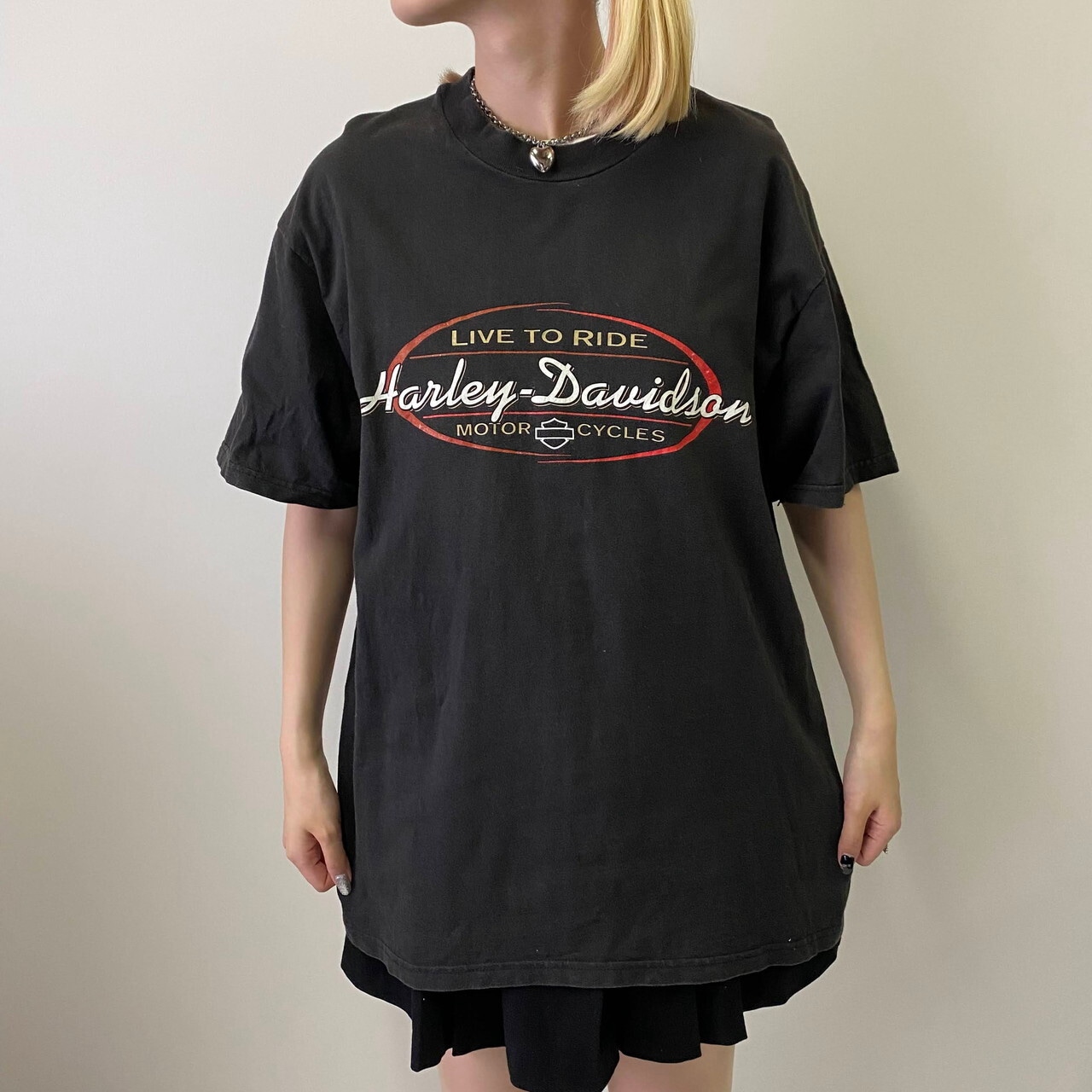 90年代 USA製 Harley-Davidson ハーレーダビッドソン 両面プリントT 